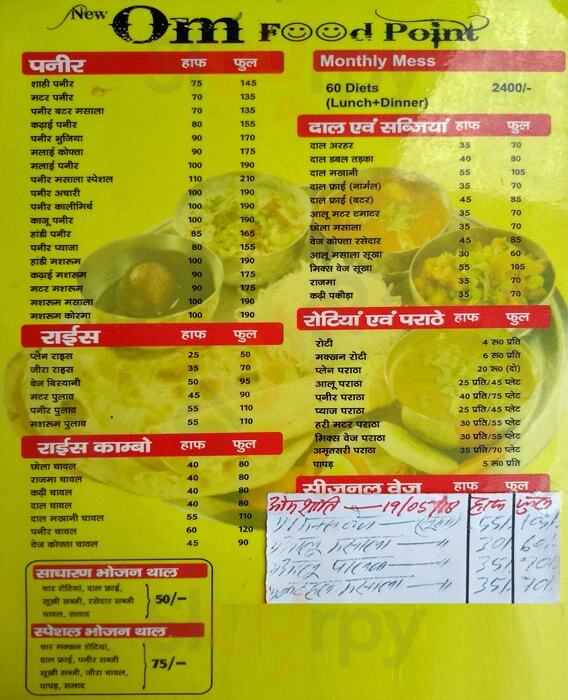 Om Food Point Lucknow Menu - 1