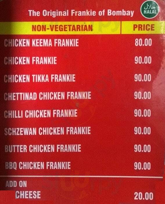 Tibbs Frankie Chennai (Madras) Menu - 1