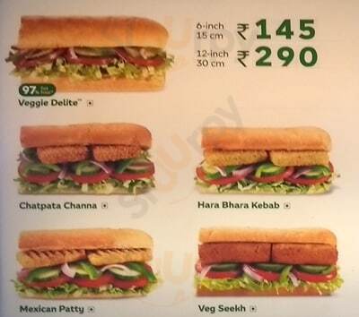 Subway Bengaluru Menu - 1