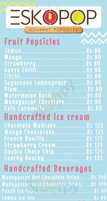 Eskopop Pune Menu - 1