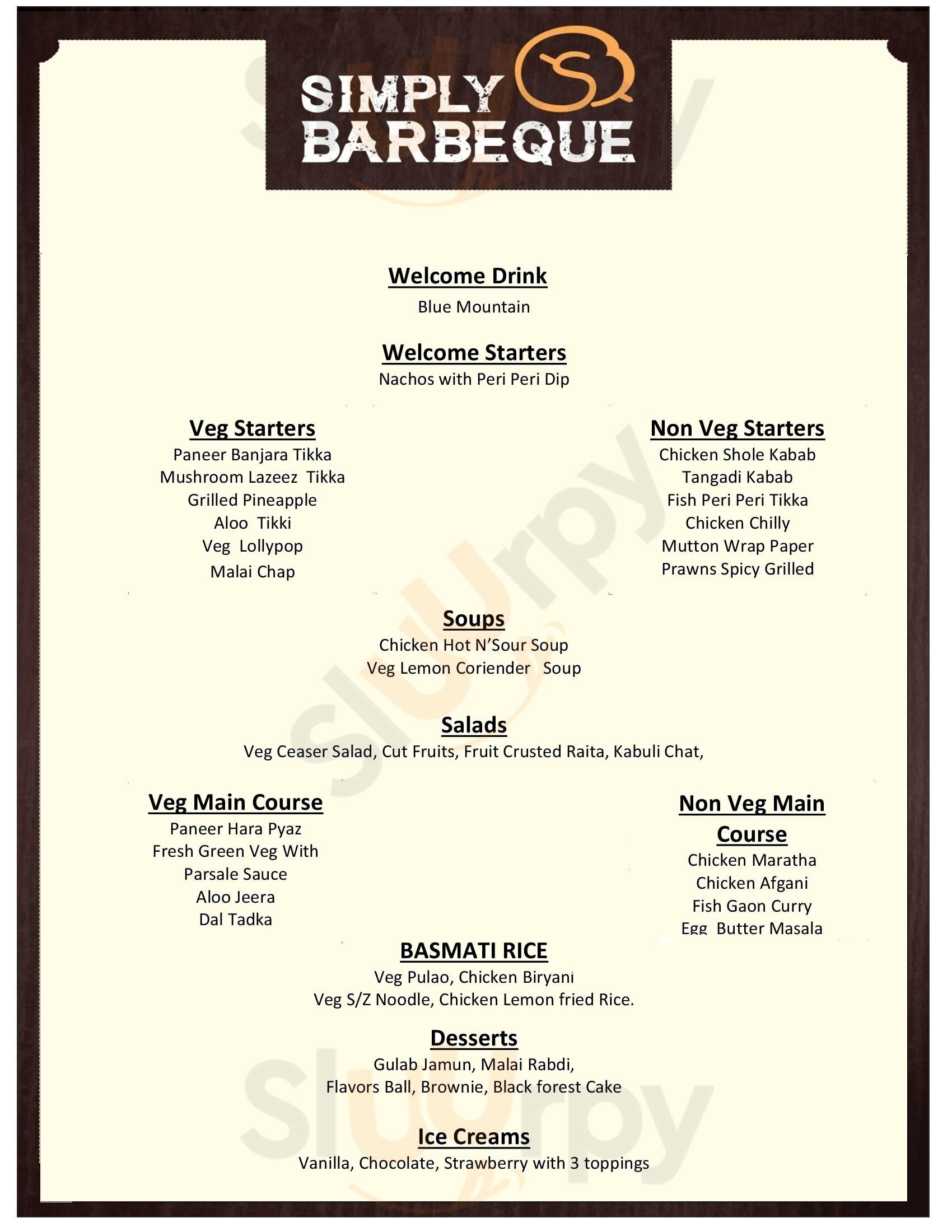 Simply Barbeque Pune Menu - 1