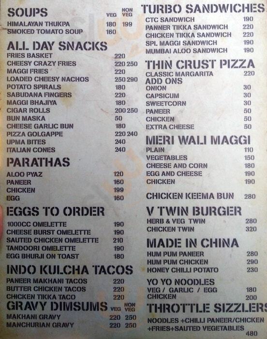 Throttle Shrottle Gurugram (Gurgaon) Menu - 1