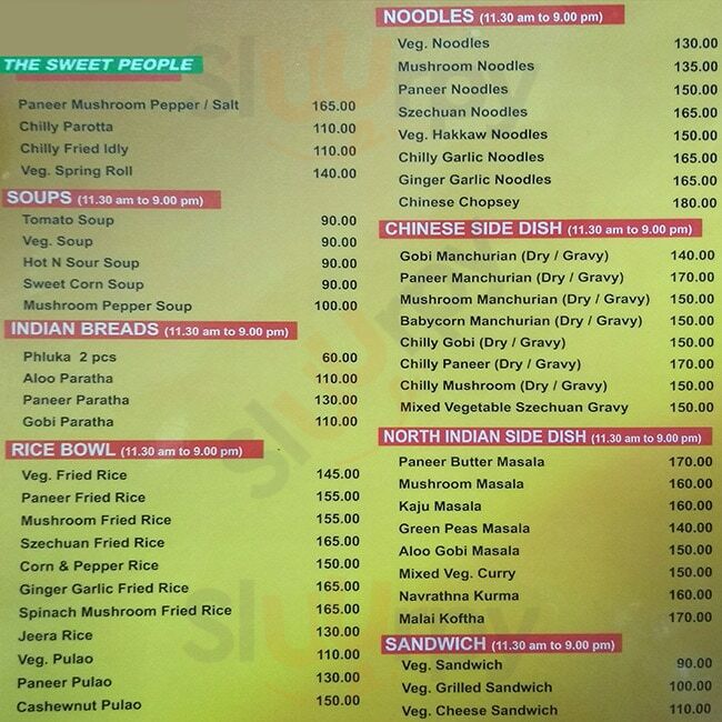 Archana Sweets Chennai (Madras) Menu - 1