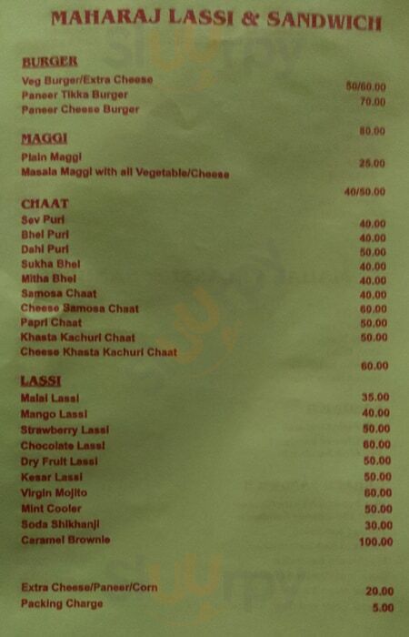 Maharaj Kolkata (Calcutta) Menu - 1