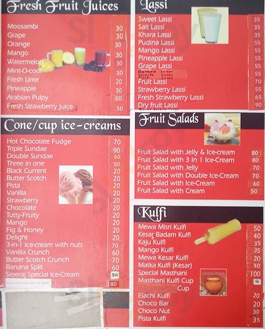 Sreeraj Lassi Bar Bengaluru Menu - 1