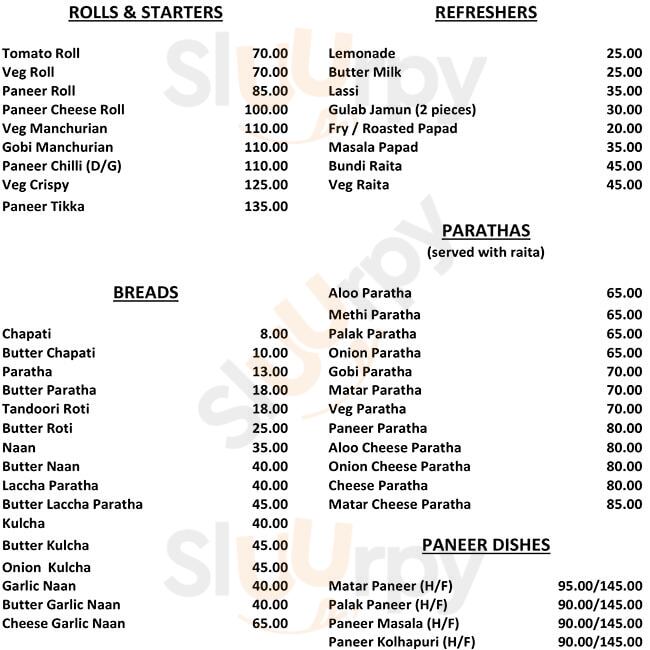 Annapurna Pure Veg Pune Menu - 1