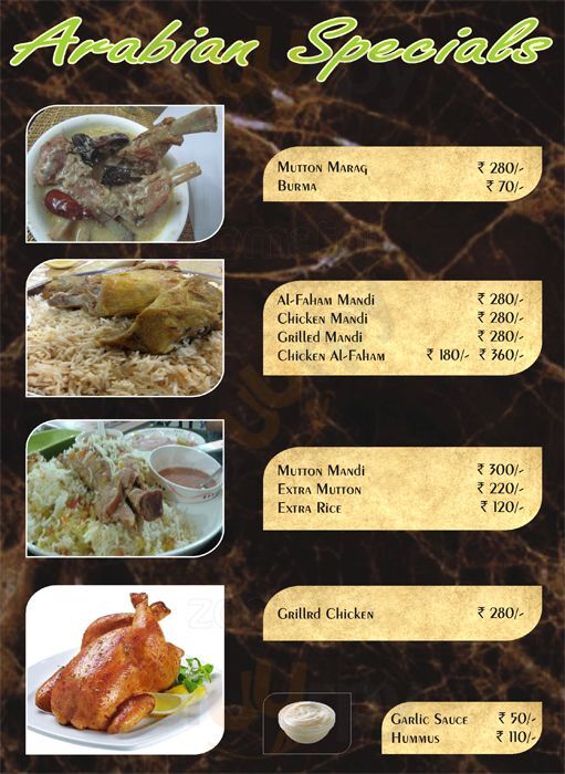 Nawabi Zaiqa Hyderabad Menu - 1