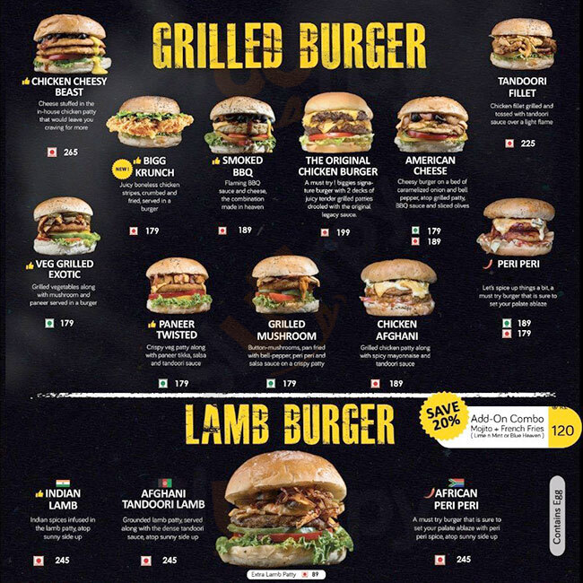 Biggies Burger 'n' More Bengaluru Menu - 1
