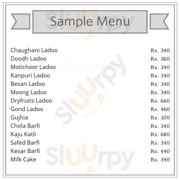 Laaduwala Sweets Jaipur Menu - 1