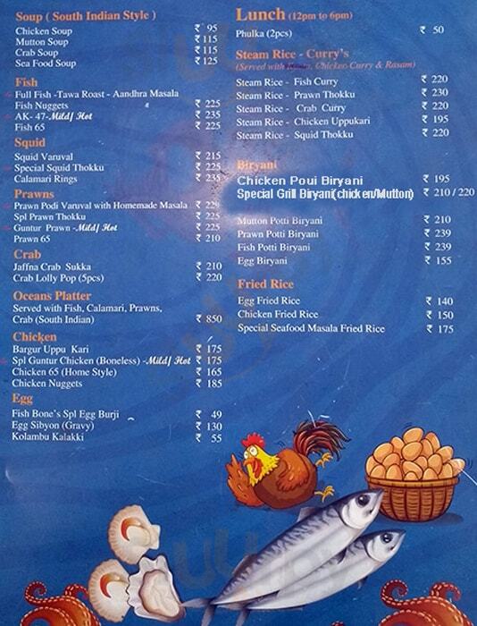 Fishbone Chennai (Madras) Menu - 1