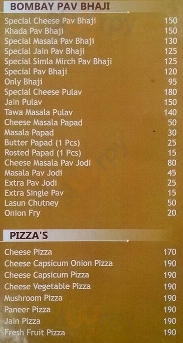 Sukh Sagar Pune Menu - 1