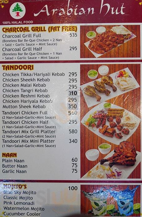 Arabian Hut Chennai (Madras) Menu - 1