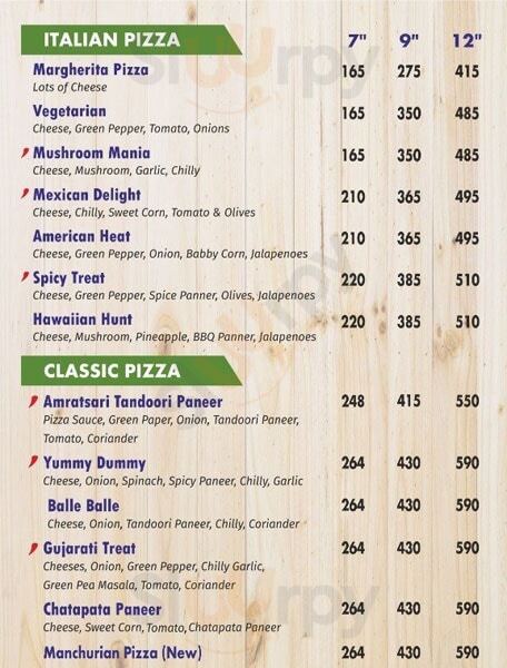 Wooddy Jhones Pizza Ahmedabad Menu - 1