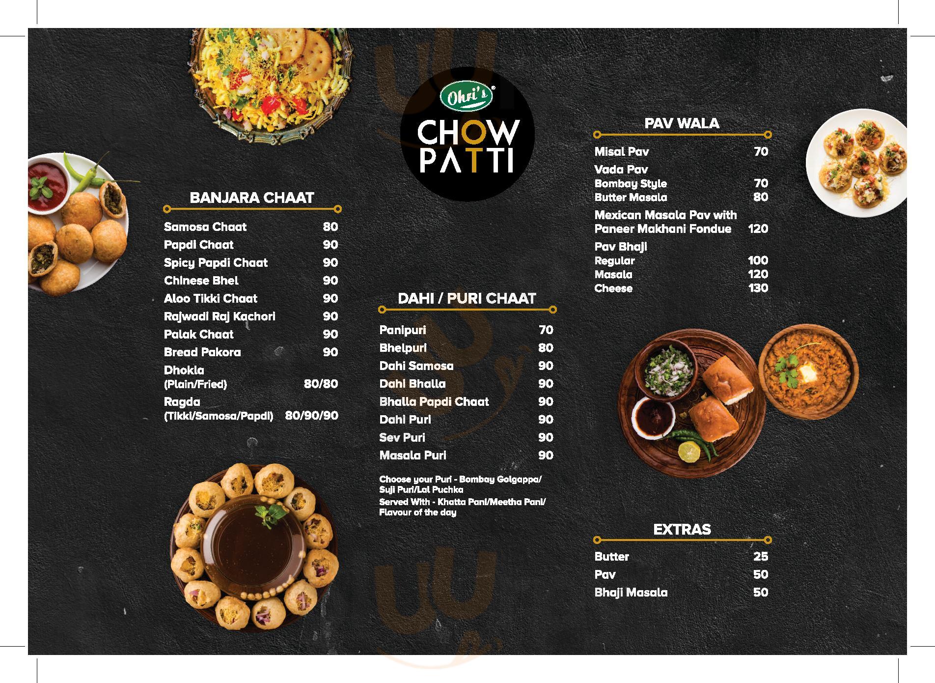 Chowpatty Hyderabad Menu - 1