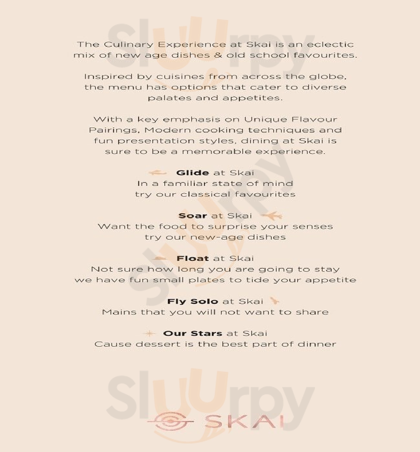 Skai Kolkata (Calcutta) Menu - 1