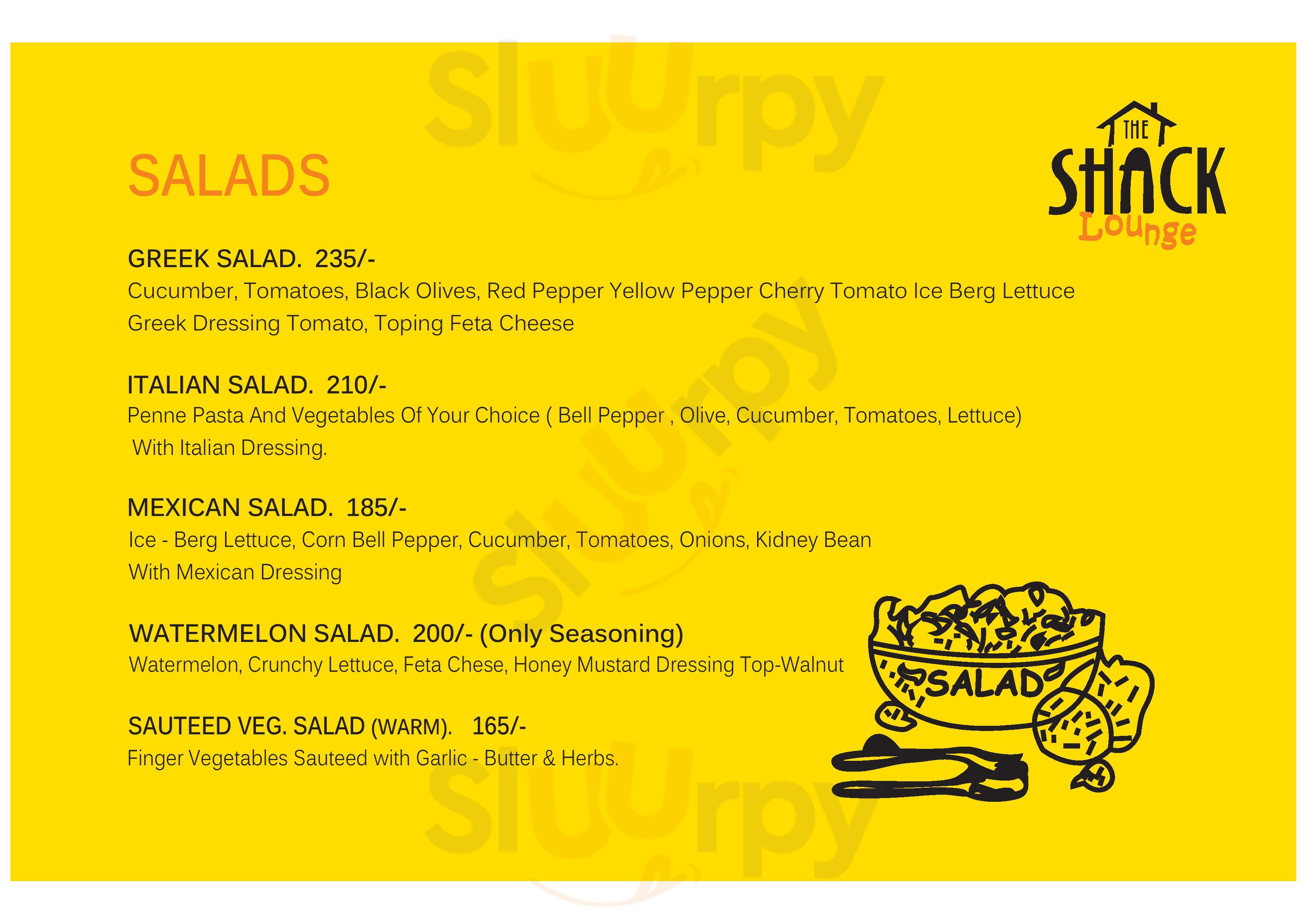 Shack Lounge Kolkata (Calcutta) Menu - 1