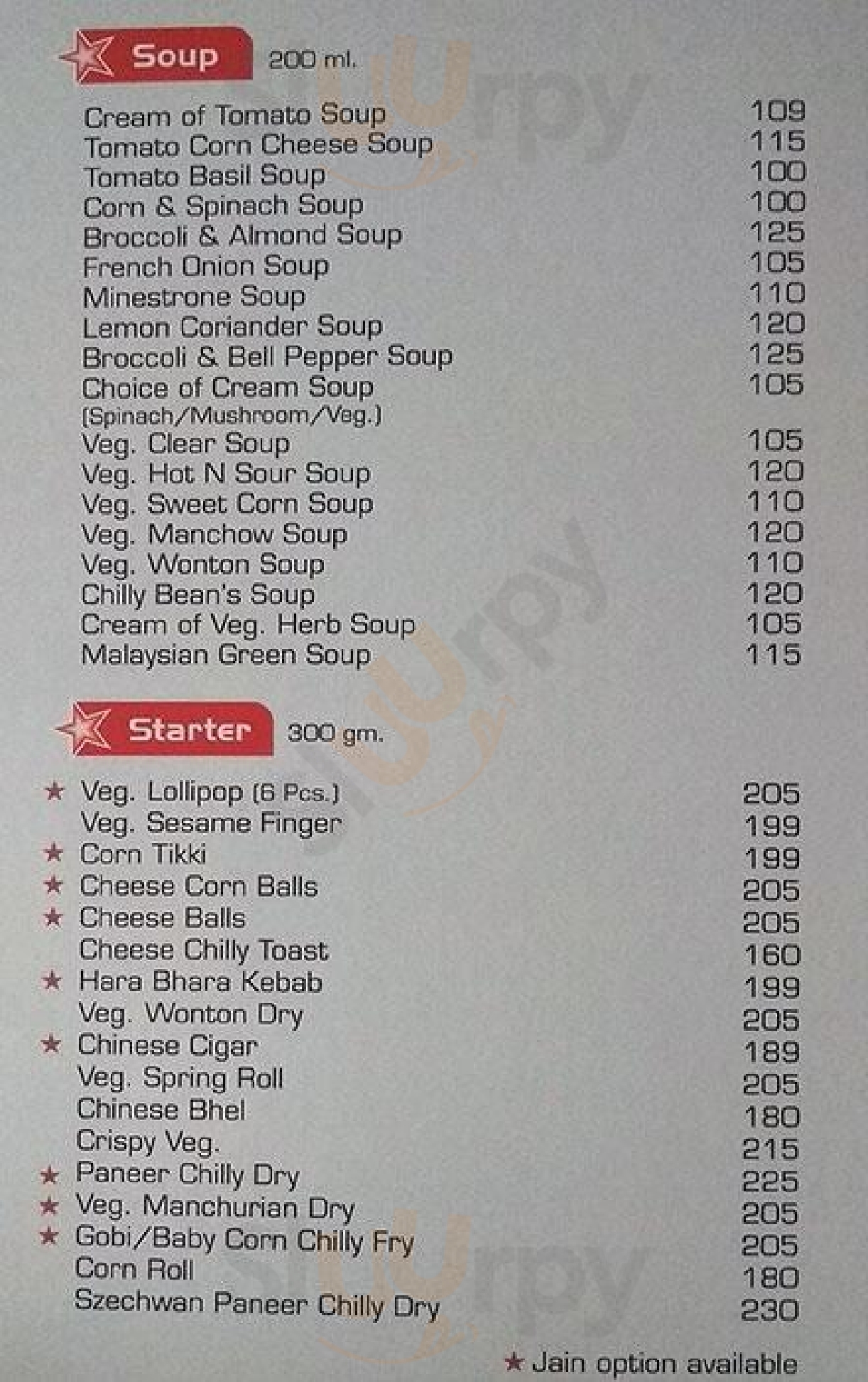 Topaz Restaurant & Banquets Ahmedabad Menu - 1