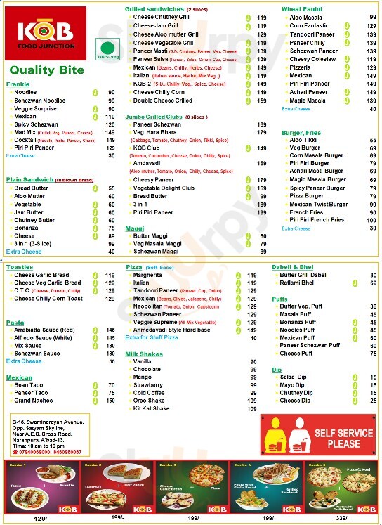 Kqb Food Junction Ahmedabad Menu - 1