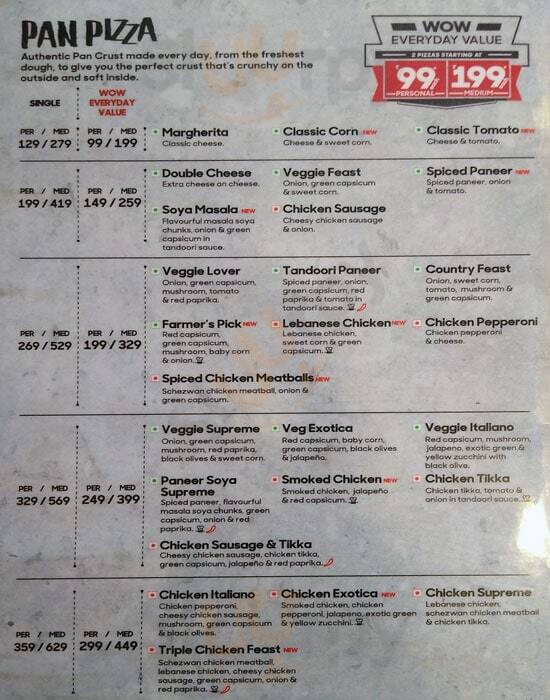 Pizza Hut Pune Menu - 1