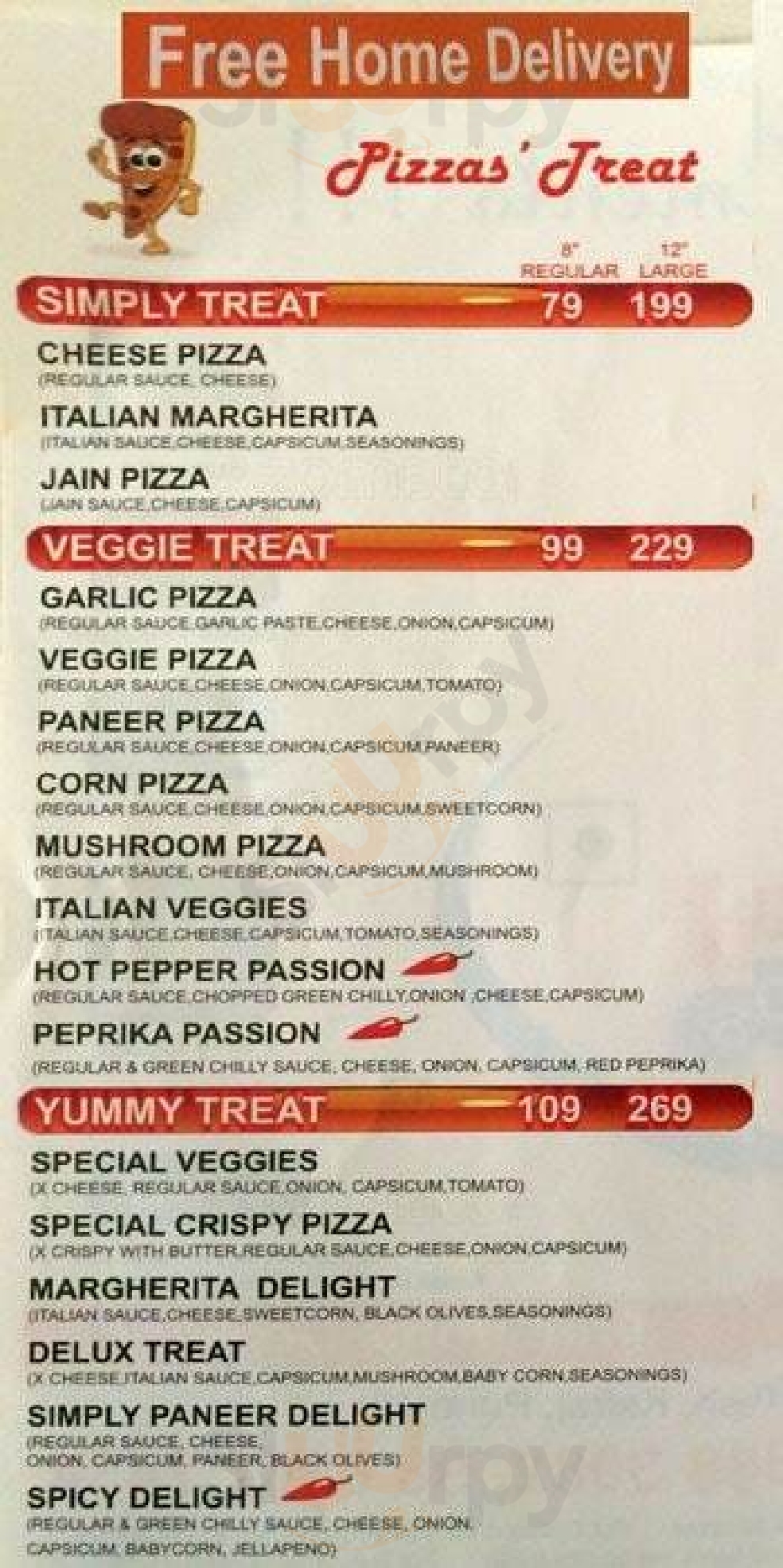 The Pizza Treat Pune Menu - 1