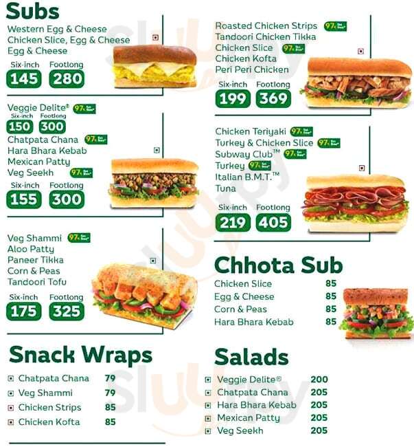 Subway Sector-14 Gurugram (Gurgaon) Menu - 1