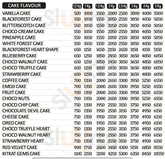 Cake For You Gurugram (Gurgaon) Menu - 1