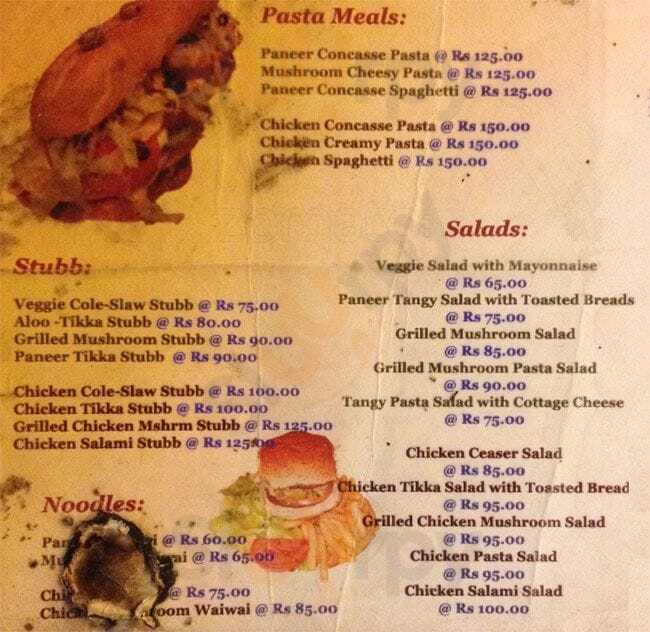 Bean It Up!!! Kolkata (Calcutta) Menu - 1