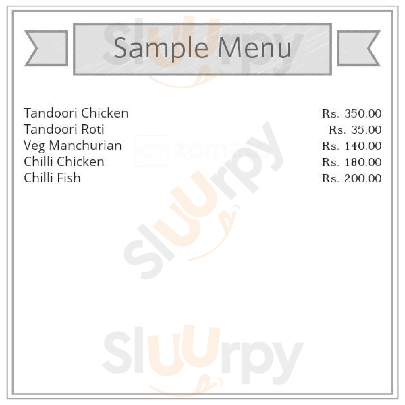 Sonar Sansar Kolkata (Calcutta) Menu - 1