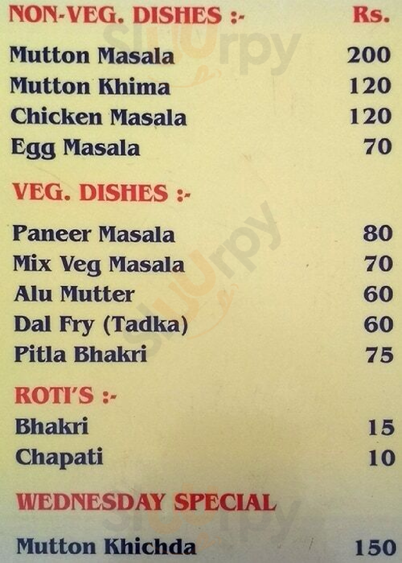 Baramati Thali Pune Menu - 1