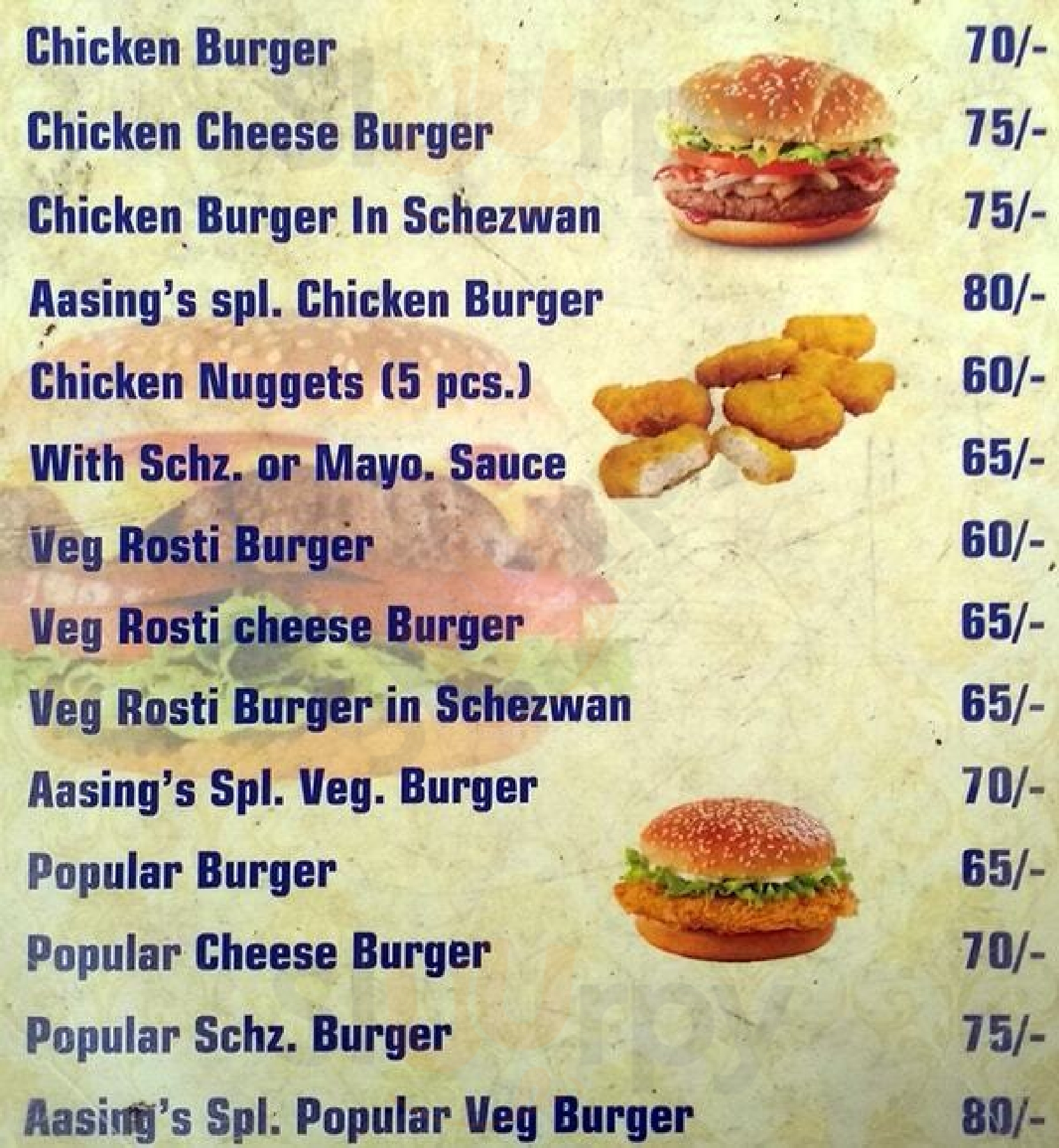 Aasing's Kitchen Pune Menu - 1