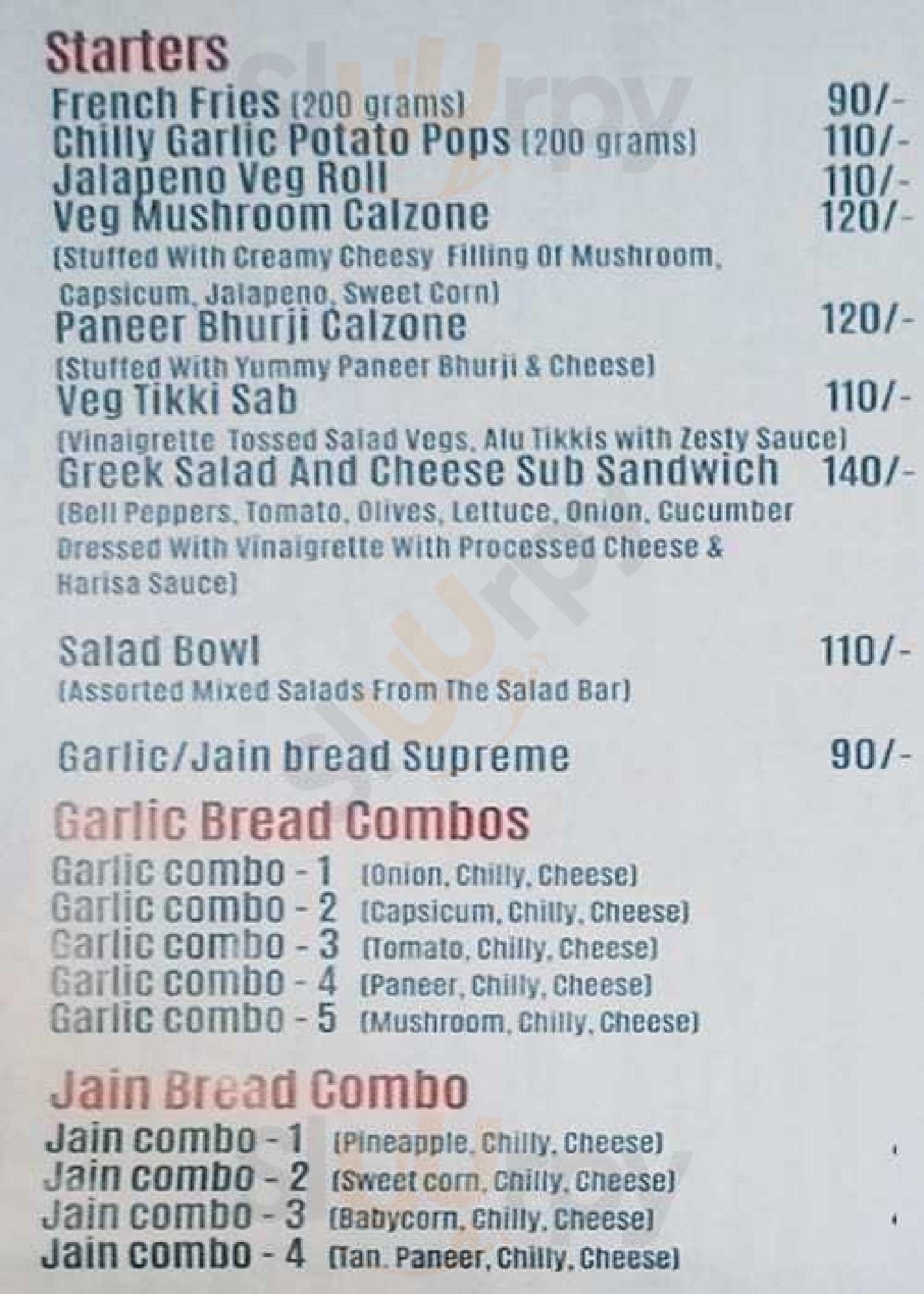 Pizza Zone Ahmedabad Menu - 1