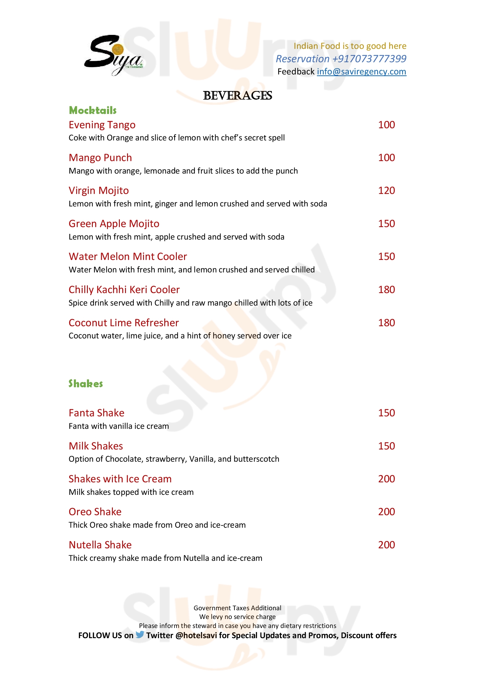 Hang Around Cafe Jaipur Menu - 1