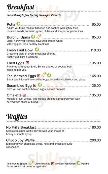 Tea Trails Chennai (Madras) Menu - 1