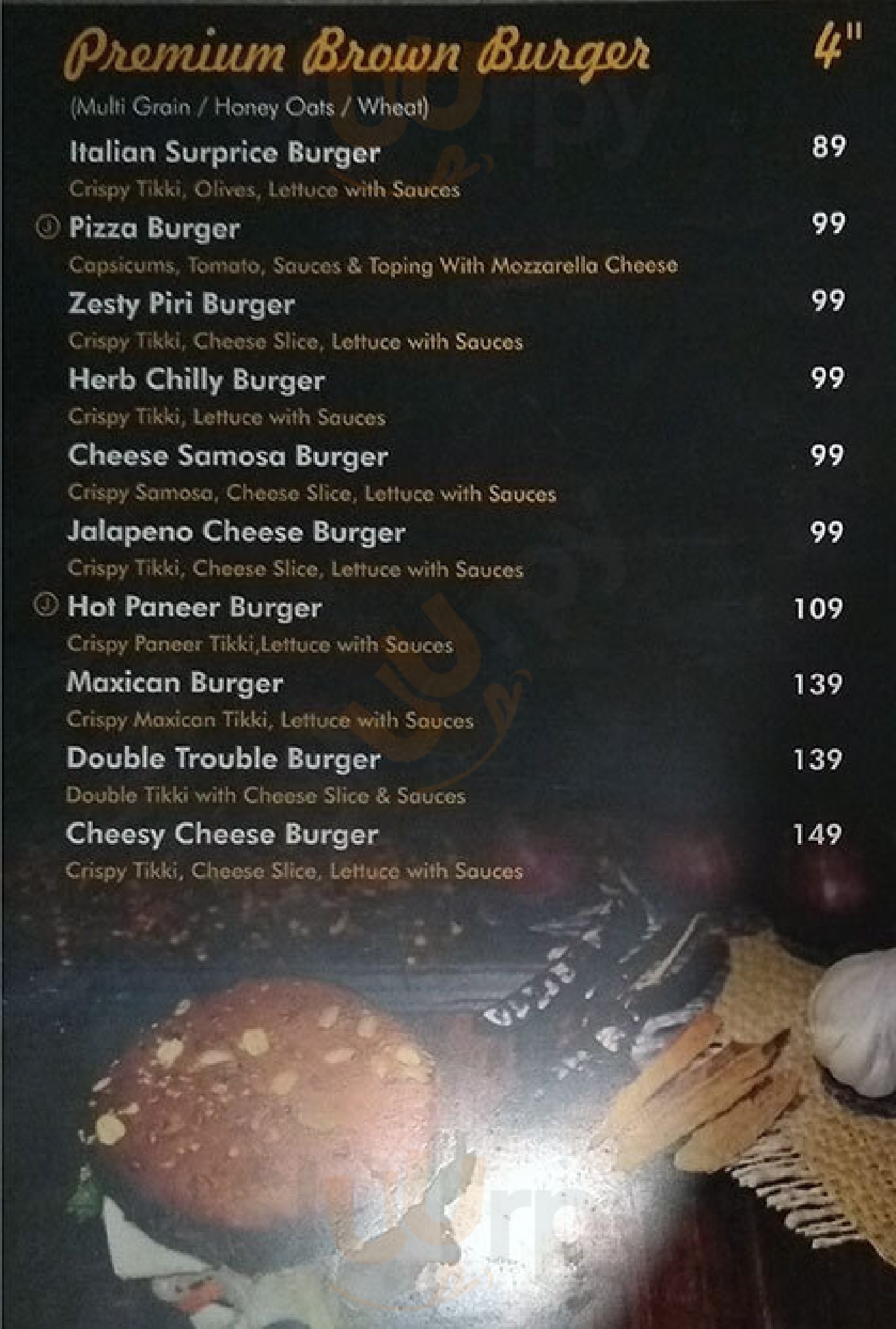 Brown Burger Ahmedabad Menu - 1