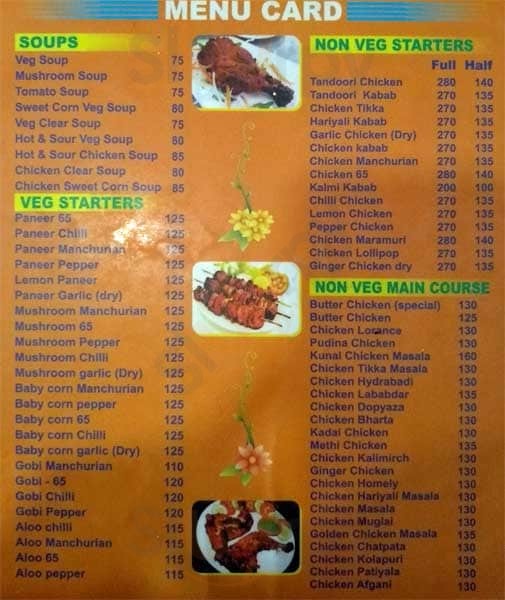 New Punjabi Food Corner Bengaluru Menu - 1