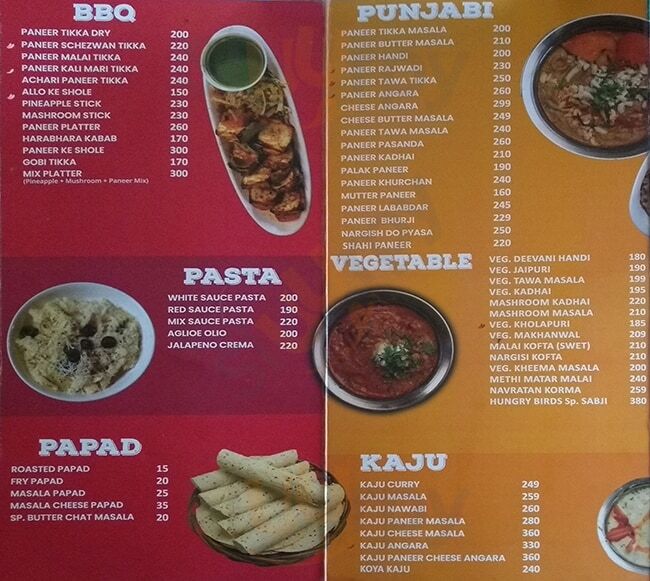 Hungry Birds Maninagar Ahmedabad Menu - 1