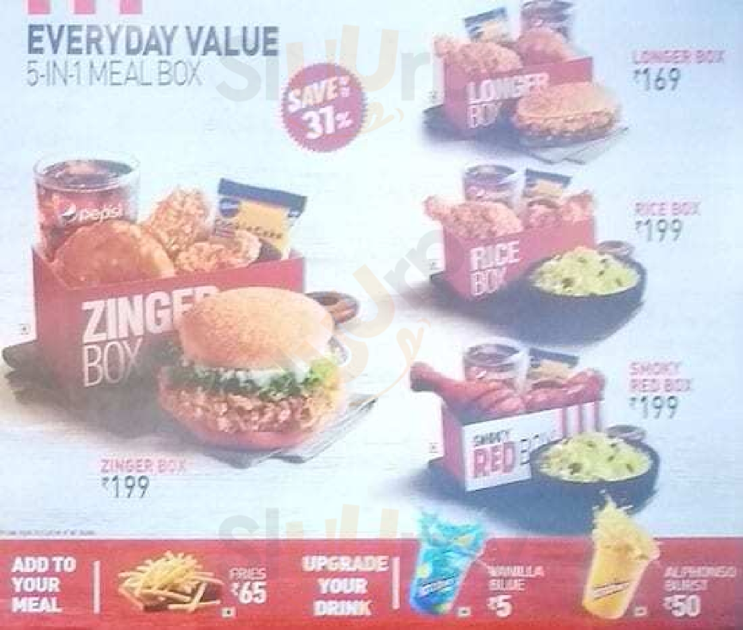 Kfc Bengaluru Menu - 1