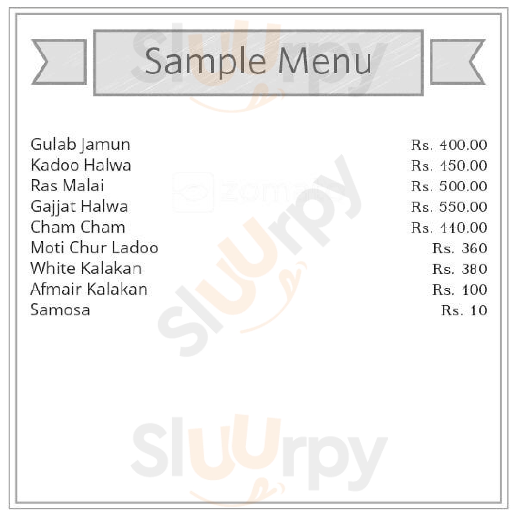 Majestic Sweets & Namkeen Hyderabad Menu - 1