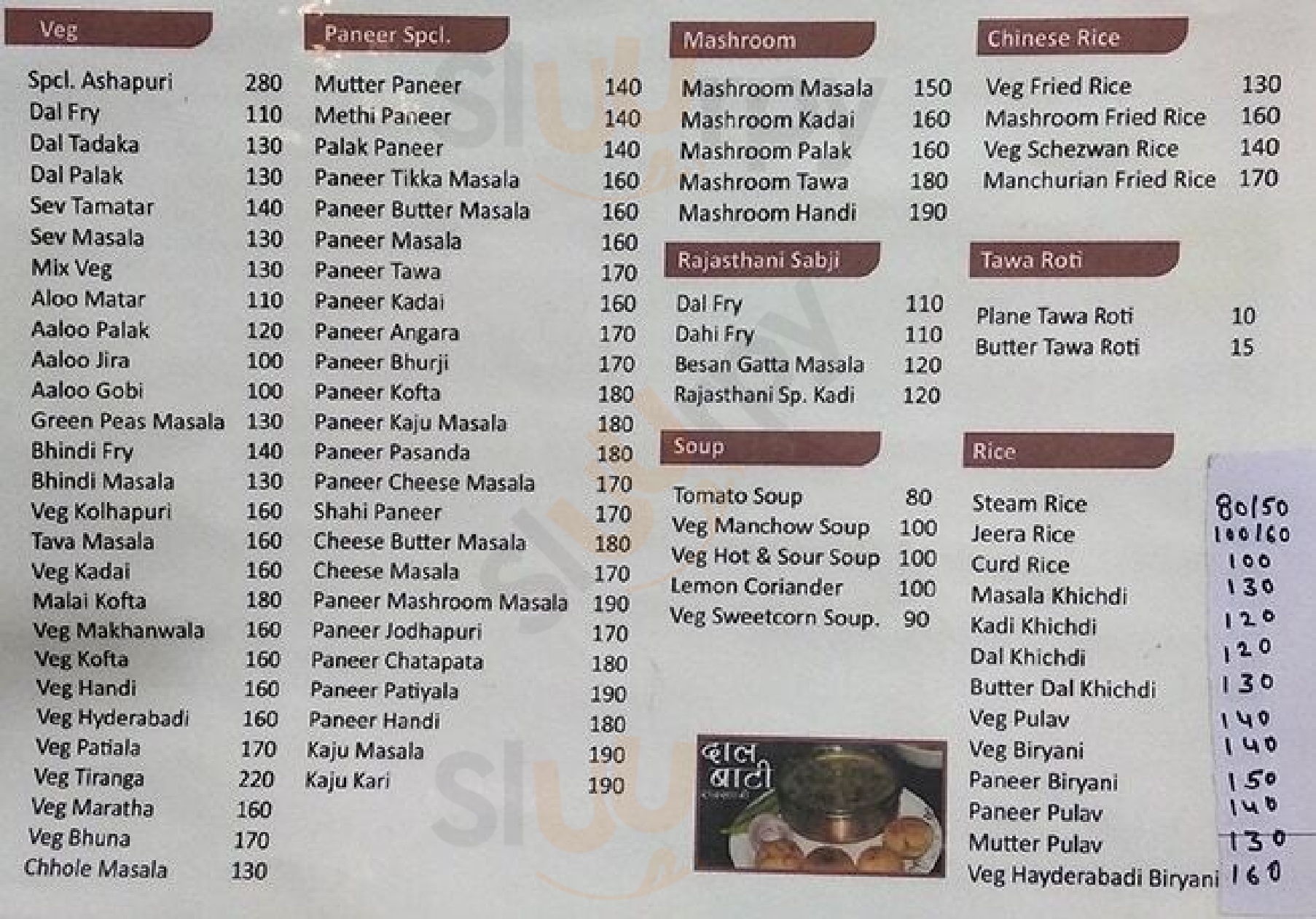 Ashapuri Dining Hall Pune Menu - 1