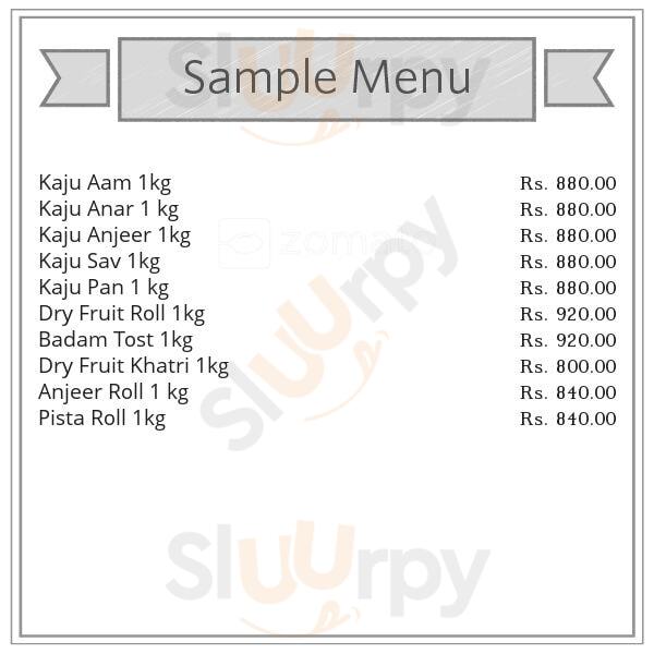 Jodhpur Sweets And Namkeen Rabriwala Ahmedabad Menu - 1