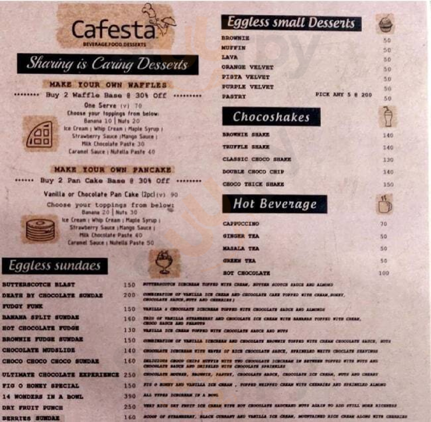 Cafesta Bengaluru Menu - 1