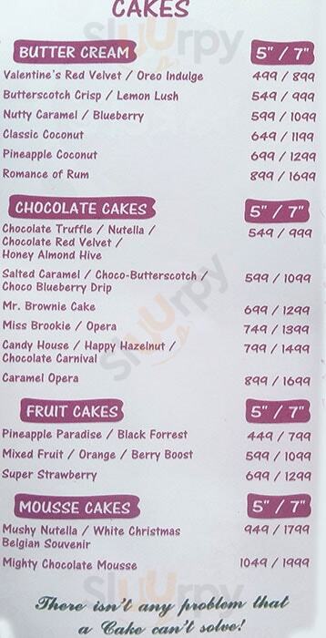 Bakefe Bakery Gurugram (Gurgaon) Menu - 1