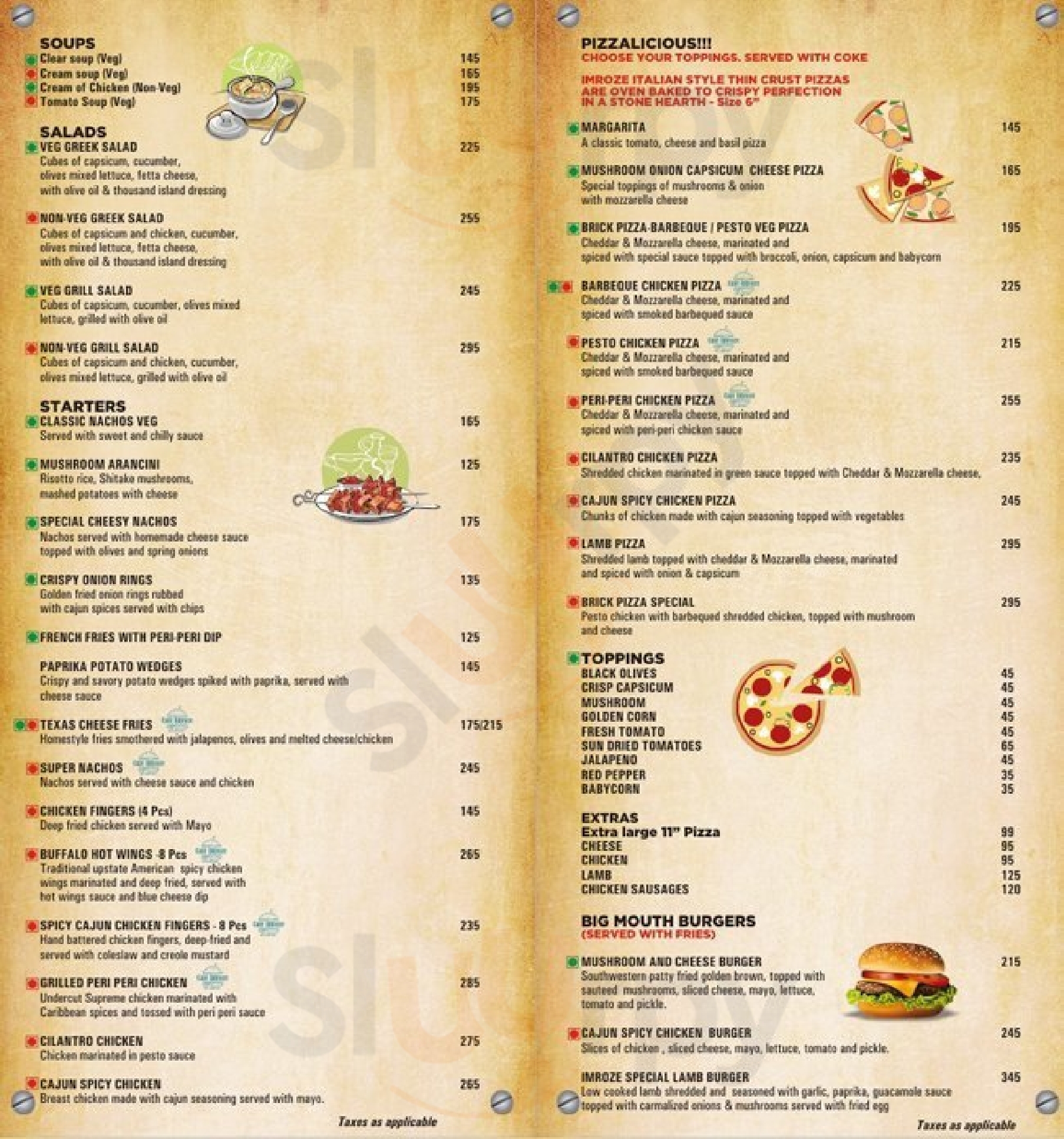 Cafe Imroze Bengaluru Menu - 1