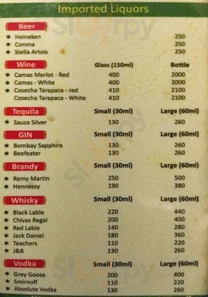 Universal Bar Chennai (Madras) Menu - 1