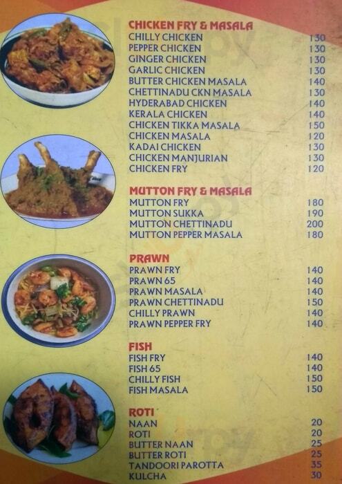 Hyderabad Biriyani & Fast Food Chennai (Madras) Menu - 1