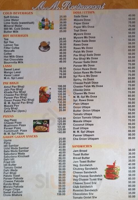 Mm Restaurant Pune Menu - 1