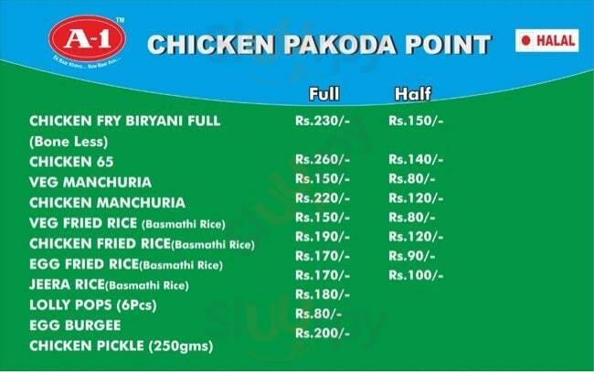 A1 Chicken Pakoda Point Hyderabad Menu - 1