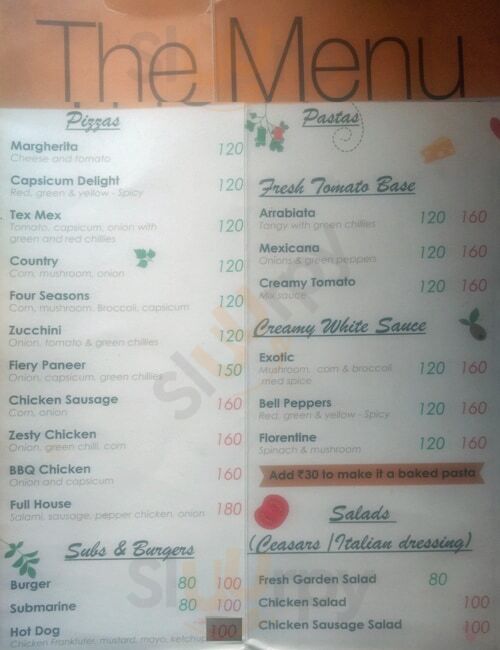 J's Pastas And Pizzas Bengaluru Menu - 1