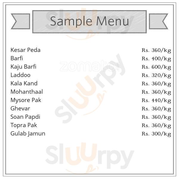 Hira Misthan Ahmedabad Menu - 1