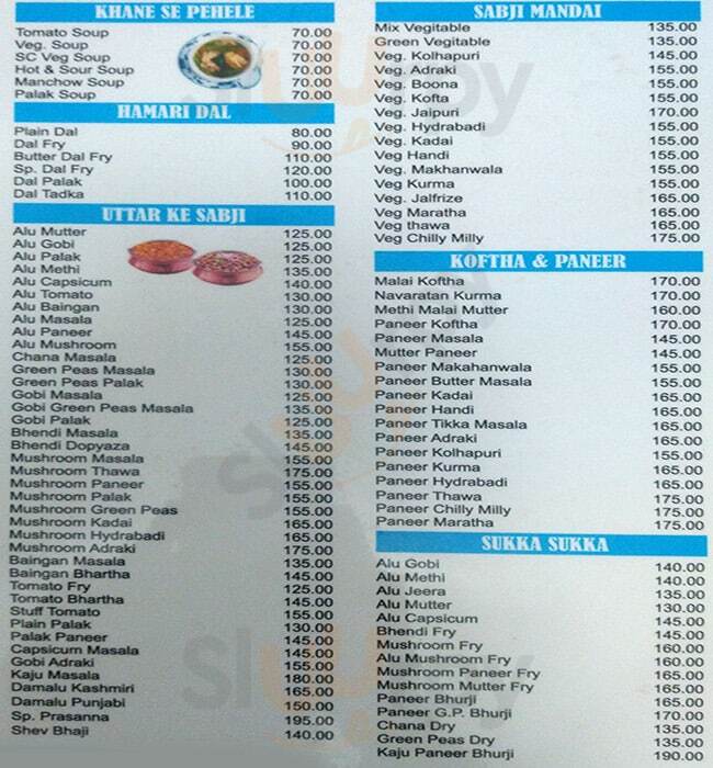 Kakdekar S Anushree Pure Veg Pune Menu - 1